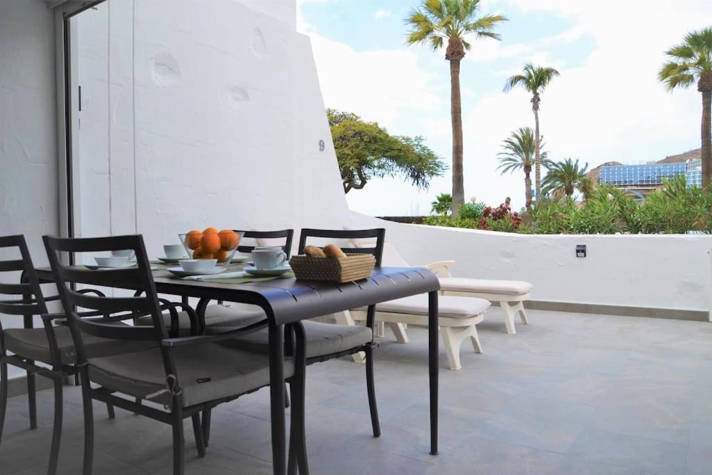 Apartamento Puerto Rico - Primera Linea De Playa Mogán Eksteriør bilde